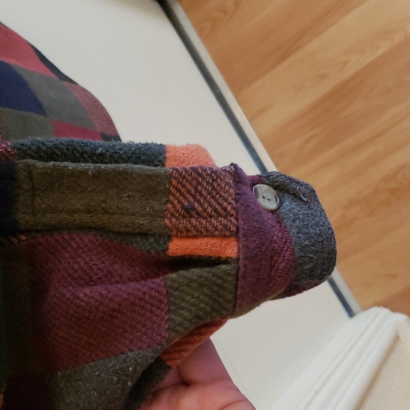 Vintage Fila Plaid Sweater Coat Size L - Picture 14 of 14